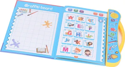 Produktbild von Kind Englisch Elektronisches Lernbuch Alphabet Zahlen Ton Lesemaschine Lernspielzeug