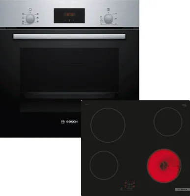 Bosch HBD231BR61 Set Backofen HBF133BR0 + Glaskeramikkochfeld PKE61RAA2E