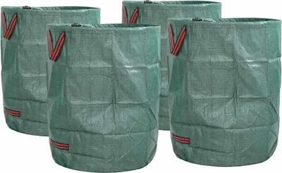 Produktbild von Gartenmüllsäcke 4 pcs Grün 66 x 66 x 83,5 cm Polypropylen