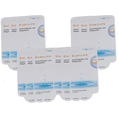 Produktbild von Stricker Chemie - Easylife Vinyl Reinigungs- Pflegetücher ( 12er Pack )