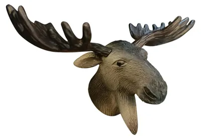 Produktbild von PVC-Tierkopf-Figur, Kühlschrankdekoration, Mini-Antilope, Elch, Mammut, Zebra, Hirsch, Wolf, Tigerkopf-Statue, Wandskulptur, Ornament B