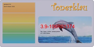 Produktbild von black Toner 3.9-106R01374 kompatibel mit Xerox 106R01374 Seiten: 5.000