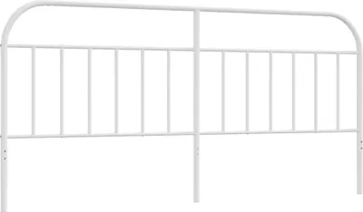 Produktbild von vidaXL Ersatz-Kopfteil Metall Weiß 193 cm