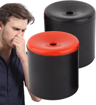 Productafbeelding van Scheetgeluid-maker - Grappig spel - Feestelijke humor - Realistische geluiden - 2 stuks - Rood en zwart