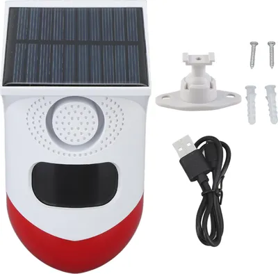 Obrázek produktu pro Venkovní solární alarm se snímačem pohybu se zvukovým světelným alarmem