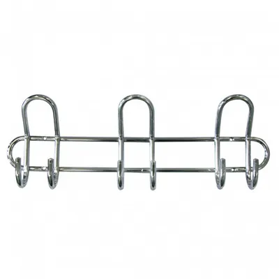Produktbild von Garderobenleiste, verchr., 39cm, 9 Haken