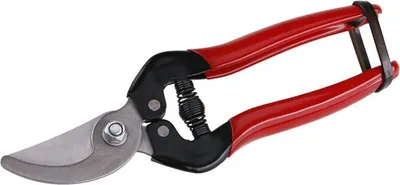 Produktbild von Gartenschere 18 cm aus rostfreiem Stahl mit Feder, abgerundeter Klinge und ergonomischen Griffen