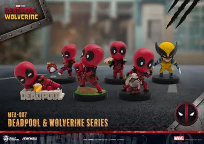 Immagine prodotto di Deadpool 3 Deadpool & Wolverine Serie Mini Egg Attack Figuren Set 8 cm