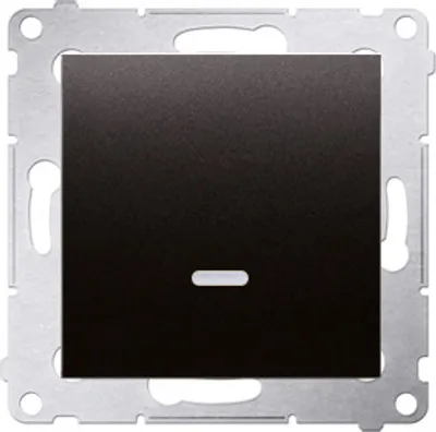 Obrázek produktu pro Kontakt-Simon DW1L.01/48, Plast, Antracit, IP20, IP44, 250 V, 10 A, 75 mm