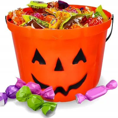 Produktbild von Karwil Halloween Kürbis Körbchen für Süßigkeiten Dekoration