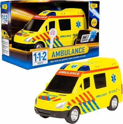 Image de 112 Rescue Racers Ambulance avec sons et lumières