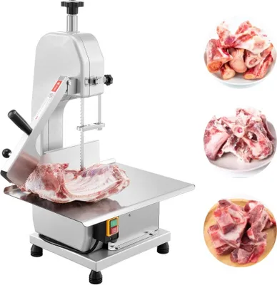 Produktbild von Fleischbandsäge 650W - Knochensäge Tischgerät - Knochenschneidemaschine für präzise Schnitte - professionelle Fleischverarbeitung