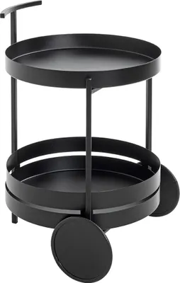 Produktbild von Servierwagen >37582< in schwarz, Metall - 62x42cm (HxD)