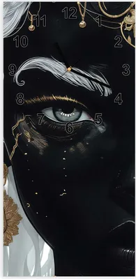 Produktbild von Wanduhr aus Glas mit Motiv Dualer Elf- 30 x 60 cm - inkl. Aufhängesystem