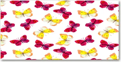 Produktbild von Tulup Glas-Bild -140x70- Wandkunst Dekorative Wand für Küche & Wohnzimmer - Tiere - Schmetterling Blumen - Rot
