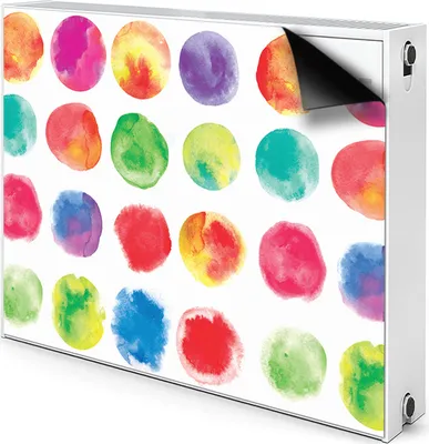 Produktbild von Magnet Heizkörper Heizkörper-Abdeckung Heizkörperabdeckung 80x60 cm  - Gemalt, dots