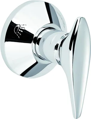 Produktbild von Grohe Atlanta Umstellhebel mit Rosette für 3-Wege-Umstellung chrom - 45064000
