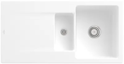 Produktbild von Villeroy & Boch Keramikspüle 333701RW, Siluet 60 R Einbauspüle - inkl.