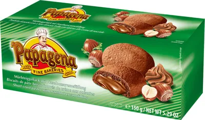 Produktbild von Biscuits mit Haselnusscremefüllung 150g