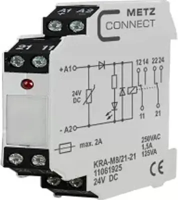 Image de METZ CONNECT Module de couplage 2W KRA-M8/21-21 24DC (11061925)