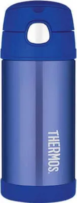 Image de Thermos pour enfants avec paille Thermos 0,35l bleu