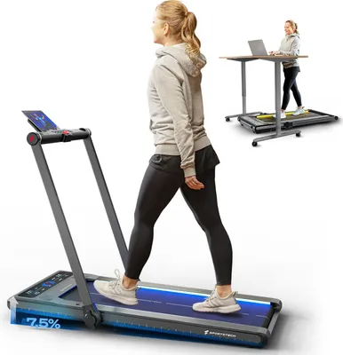 Produktbild von Sportstech Laufband sWalk_Plus 2-in-1 | Klappbar mit LED | 12 km/h | App-Kompatibel