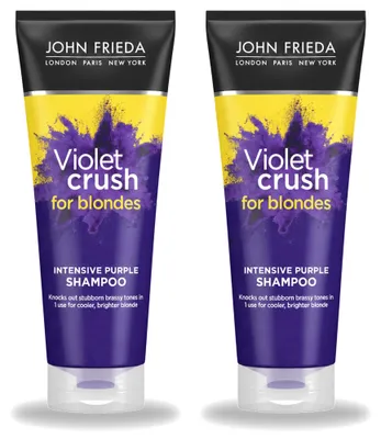 Produktbild von 2 x John Frieda Sheer Blonde Violet Crush Intensive Purple Shampoo - 250 ml - Vorteilspackung - 2 Stücke