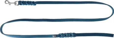 Produktbild von Dingo Hochwertige Hundeleine aus Leder 1,5 cm x 180 cm Dunkelblau
