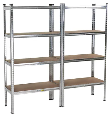 Obrázok produktu pre Bezskrutkový regál 8P 65 kg 160x160x40 cm Twin