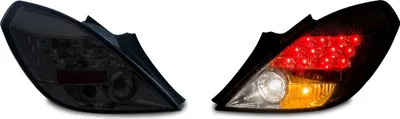 Produktbild von Original JOM LED Rückleuchten Schwarz Smoke SET für Opel Corsa D 3-Türer 2006-