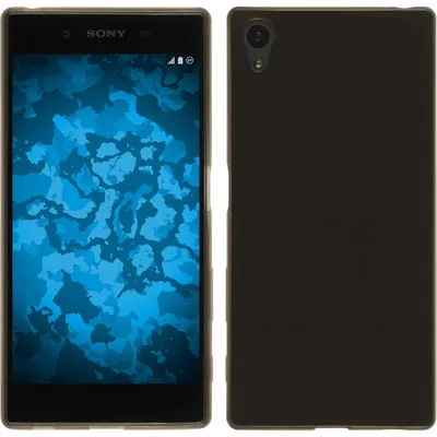 Produktbild von PhoneNatic Case kompatibel mit Sony Xperia Z5 - grau Silikon Hülle Slimcase + 2 Schutzfolien
