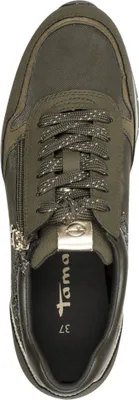 Produktbild von Tamaris Damen Sneaker Slip-on mit Reißverschluss und losen Einlagen 1-23603-42, Größe:41 EU, Farbe:Grün