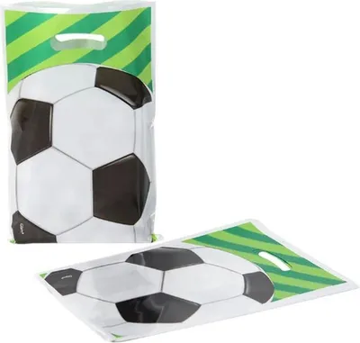 Obrázok produktu pre Jumada's – futbalové tašky na darčeky – tašky na sladkosti a darčeky – detská párty – tašky na sladkosti – 1 sada s 10 kusmi