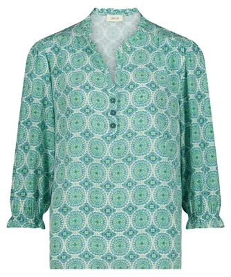 Produktbild von Cartoon Bluse Kurz 3/4 Arm 5880 Green/Blue 38