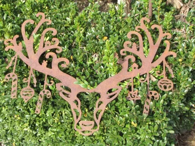 Produktbild von Edelrost Wandbild Hirschkopf