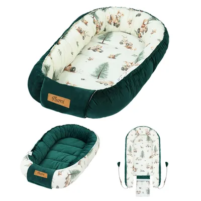Produktbild von Flumi Babynest Kokon für Neugeborene – beidseitig, Baumwolle, Nestchen