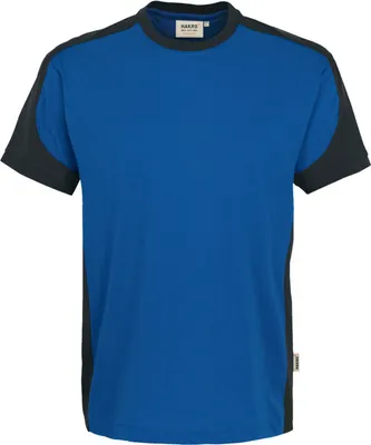 Produktbild von Hakro T-Shirt-Contrast Performance - Royal/Anthrazit - Größe 5Xl