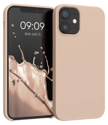 Produktbild von kwmobile Handyhülle für iPhone 12 mini Hülle, für iPhone 12 mini Case - Hülle Silikon - kabelloses Laden - Coconut Swirl