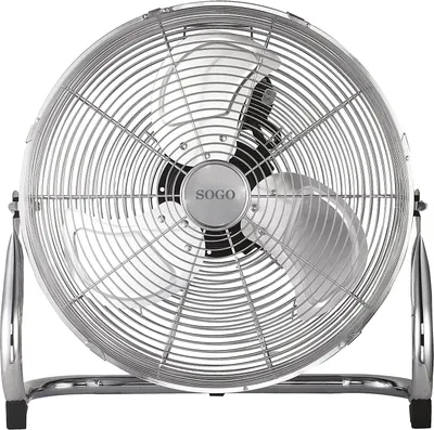 Obrázok produktu pre Sogo VEN-SS-21040, priemyselný podlahový ventilátor, Chróm, Kov, 45 cm, AC, 110 W