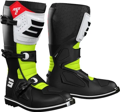 Productafbeelding van Shot Race 2 motocrosslaarzen, zwart/wit/geel, maat 40