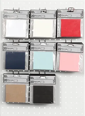 Produktbild von Creativ-Firmenkarten, Größe 9x4 cm, 220 g, verschiedene Farben, 8x10 Box 1 Box
