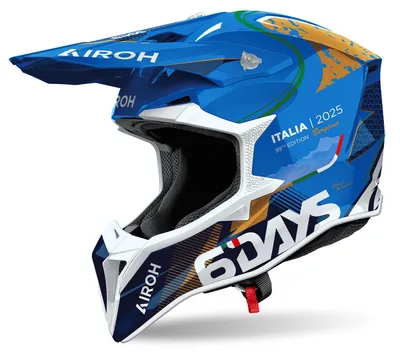 Productafbeelding van Airoh Wraaap Six Days Italië 2025, offroad helm, blauw, maat M