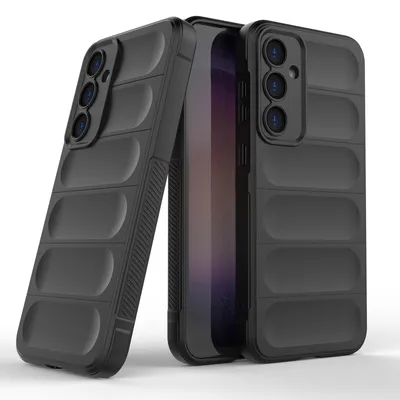 Produktbild von Handy Hülle für Samsung Galaxy S23 FE Grip Case Cover Schutzhülle Softgrip Farbe: Schwarz