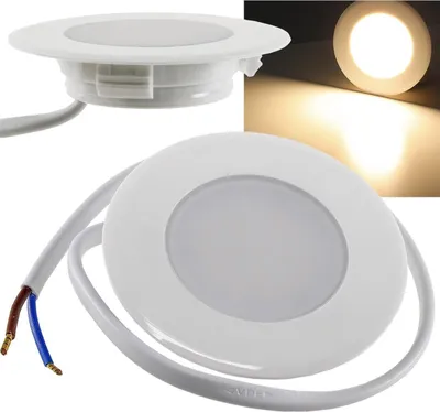 Produktbild von LED-Einbauleuchte EBL-HV65w weiß 230V 2W 2900K 230lm warmweiß