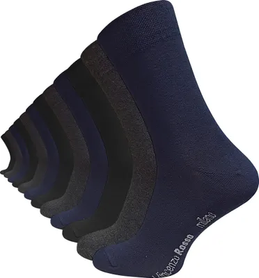 Produktbild von Vincenzo Rosso 12 Paar Herren Business-Socken 43-46 anthrazit/marine/schwarz