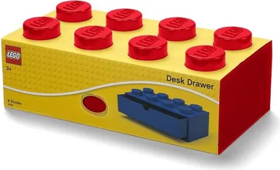 Image de LEGO Schubladenbox DESK DRAWER 8 1 Schub rot