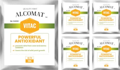 Produktbild von Alcomat VITAC 5x 10g Vitamin C Ascorbinsäure - Reines Antioxidans für die Weinherstellung, Farb- und Aromastabilisierung