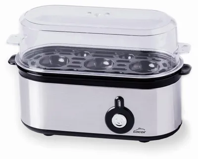 Produktbild von Lacor - 69343 - Eierkocher TRI OVUM, Edelstahl 18/10, 100% BPA-frei, 3 Kochstufe