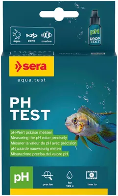 Zdjęcie produktu dla Test pH sera, test wody do akwarium, precyzyjny pomiar pH zapewniający optymalną jakość wody oraz zdrowie ryb, roślin i bakterii, łatwy w użyciu