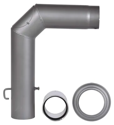Produktbild von FIREFIX RD120/SET Ofenrohrset aus 2 mm starken Stahl (Winkelrohrset) in 120 mm D